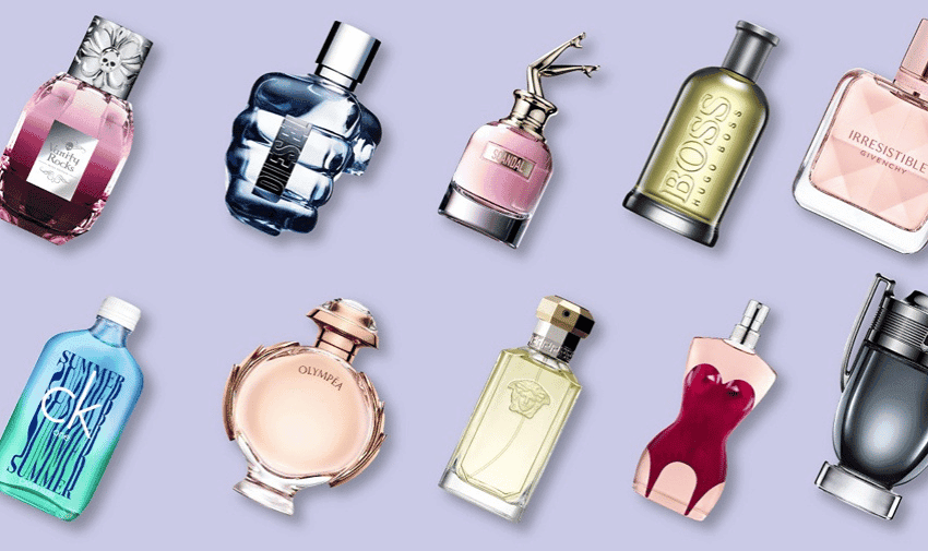 Selection of perfumes and aftershaves from The Fragrance Shop