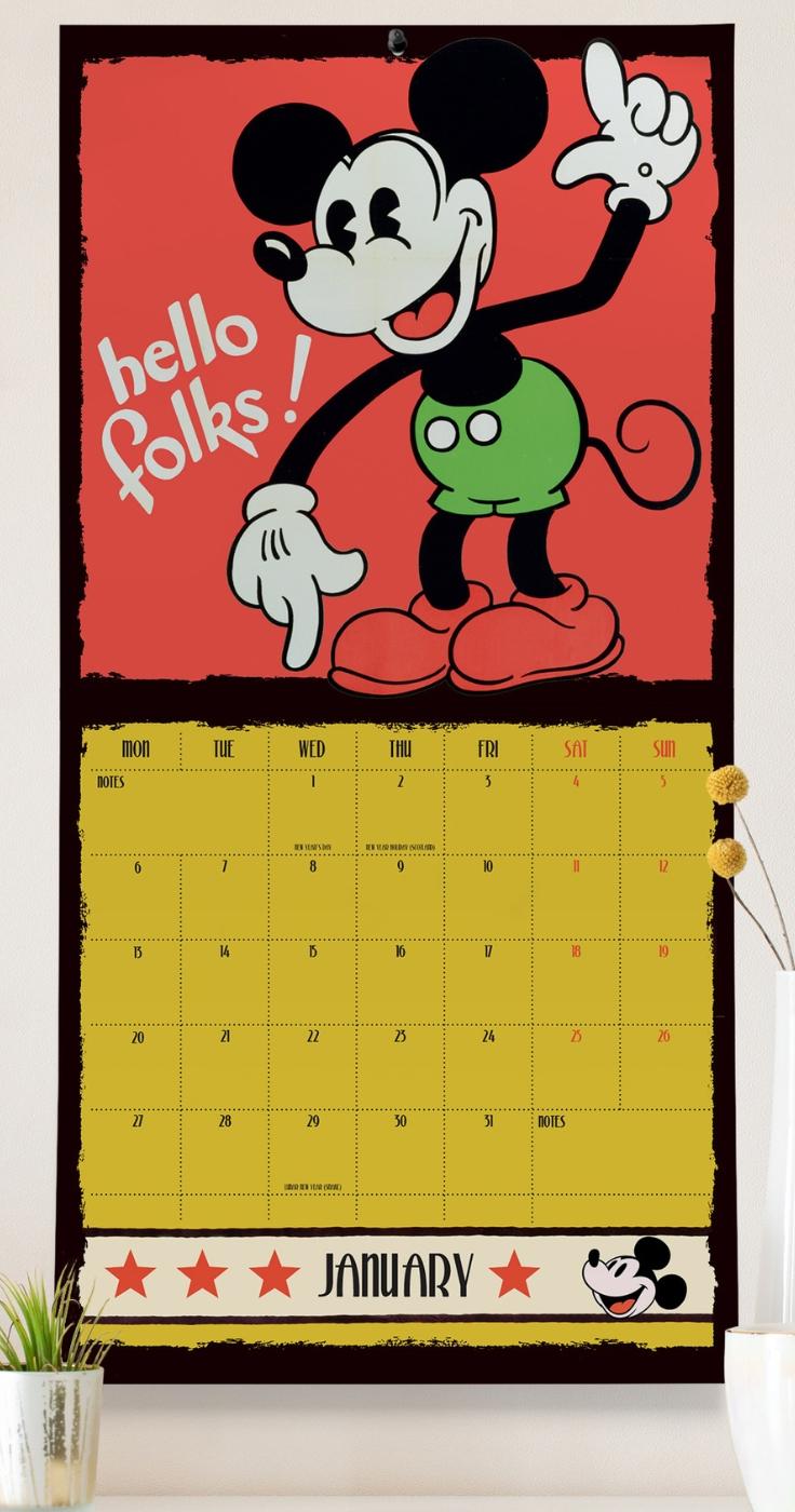 mickey mouse calendar