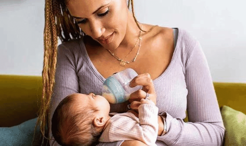 mum feeding her baby