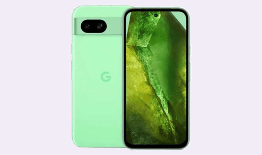 Google pixel phone in green