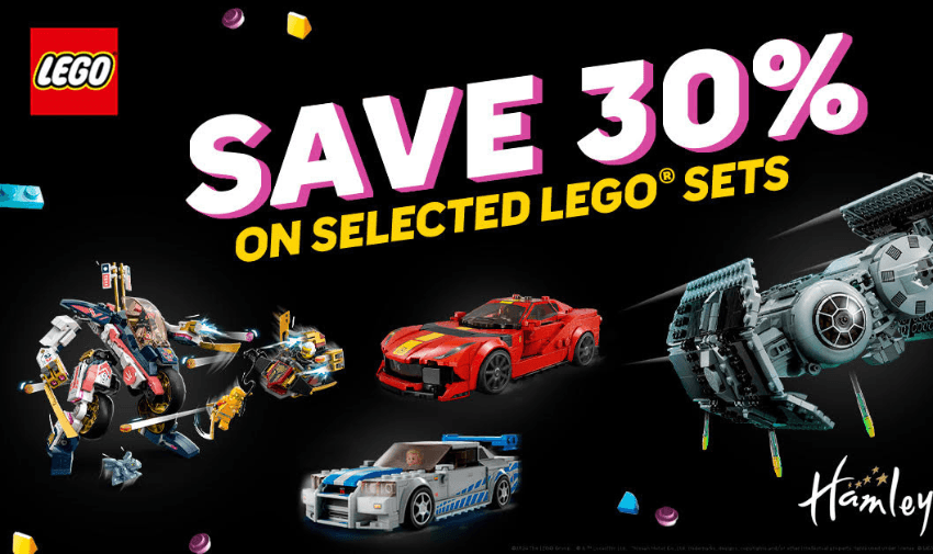 various lego toys with 30% off