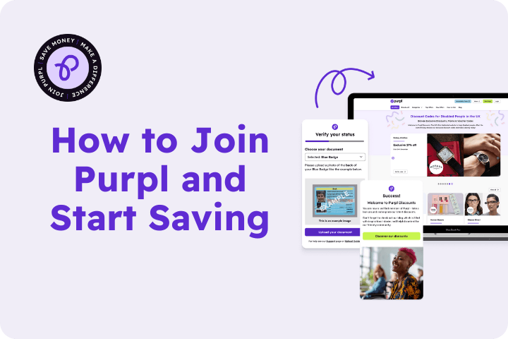 step by step guide on how to join Purpl and start saving with screen images of the website